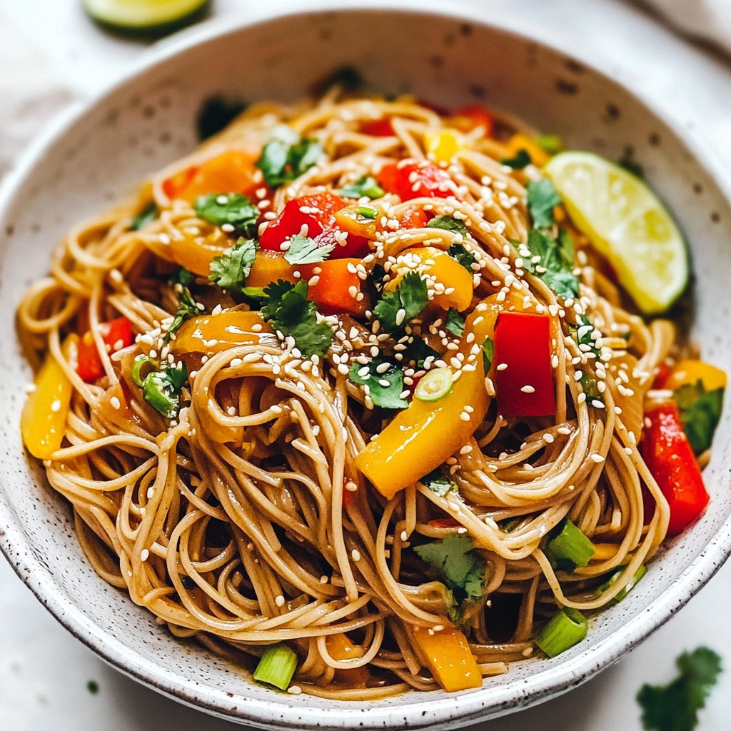 Spicy Sesame Soba Noodles Zesty and Flavorful Dish