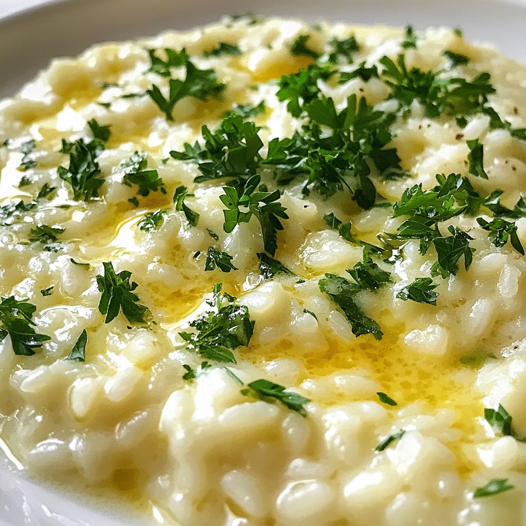 Garlic Parmesan Risotto Creamy Comfort Food Recipe