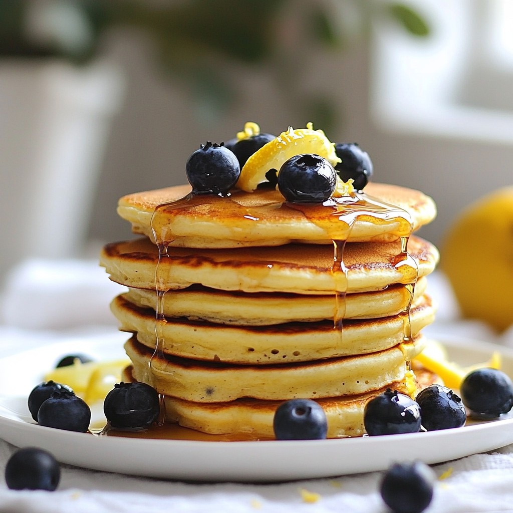 Blueberry Lemon Ricotta Pancakes Fluffy Breakfast Delight