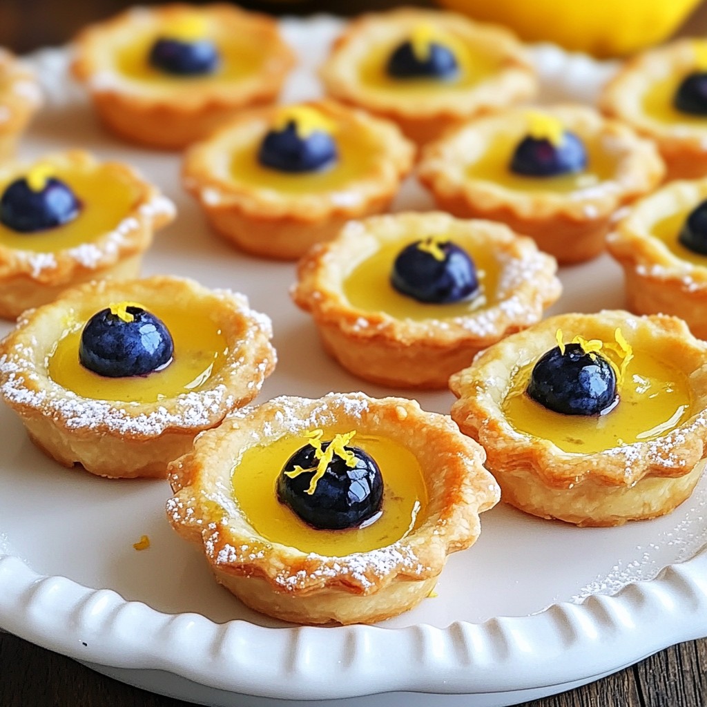 Decadent Air Fryer Lemon Blueberry Tartlets Delight