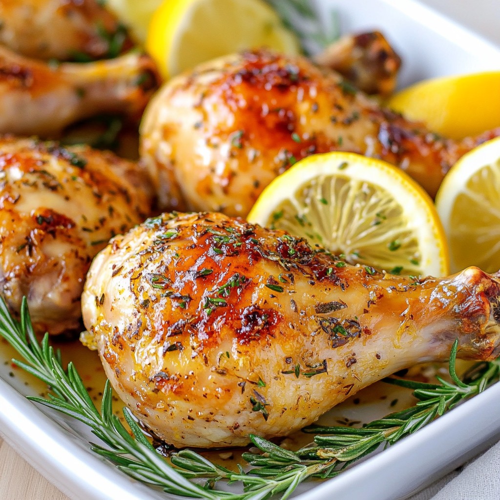 Juicy Air Fryer Lemon Herb Chicken Legs Recipe