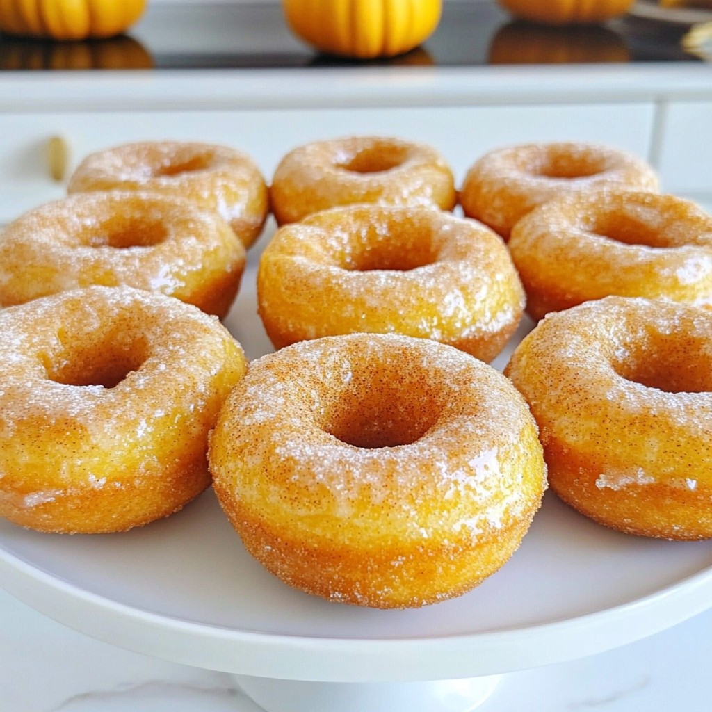 Sweet air fryer Pumpkin Spice Doughnuts Delightful Treat