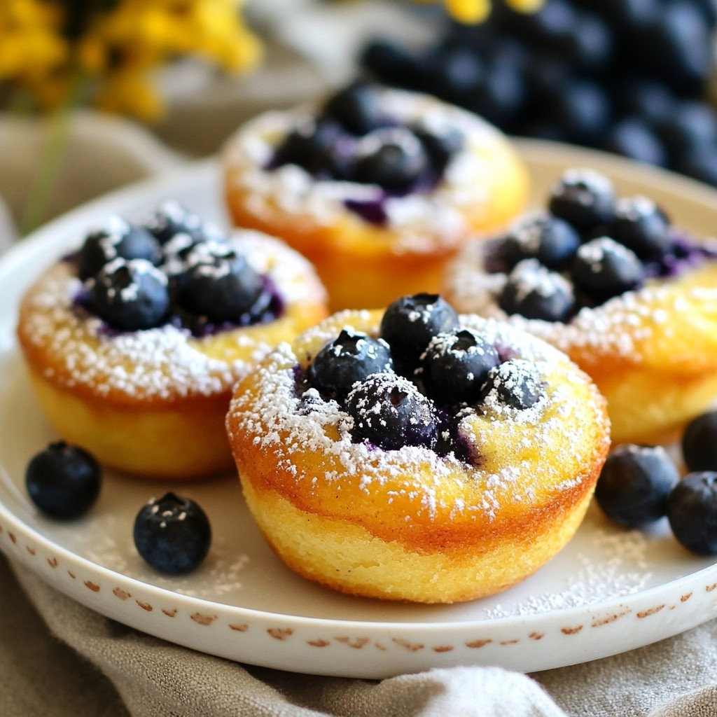 Fluffy Air Fryer Blueberry Muffin Cakes Recipe