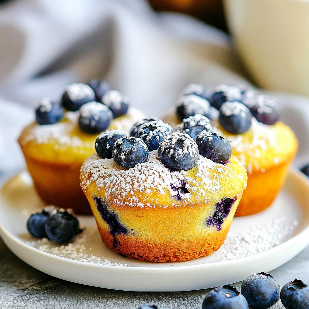 Fluffy Air Fryer Blueberry Muffin Cakes Recipe