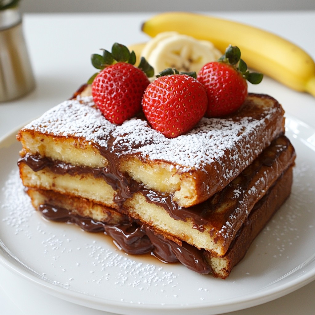 Gooey Air Fryer Nutella Stuffed French Toast Delight