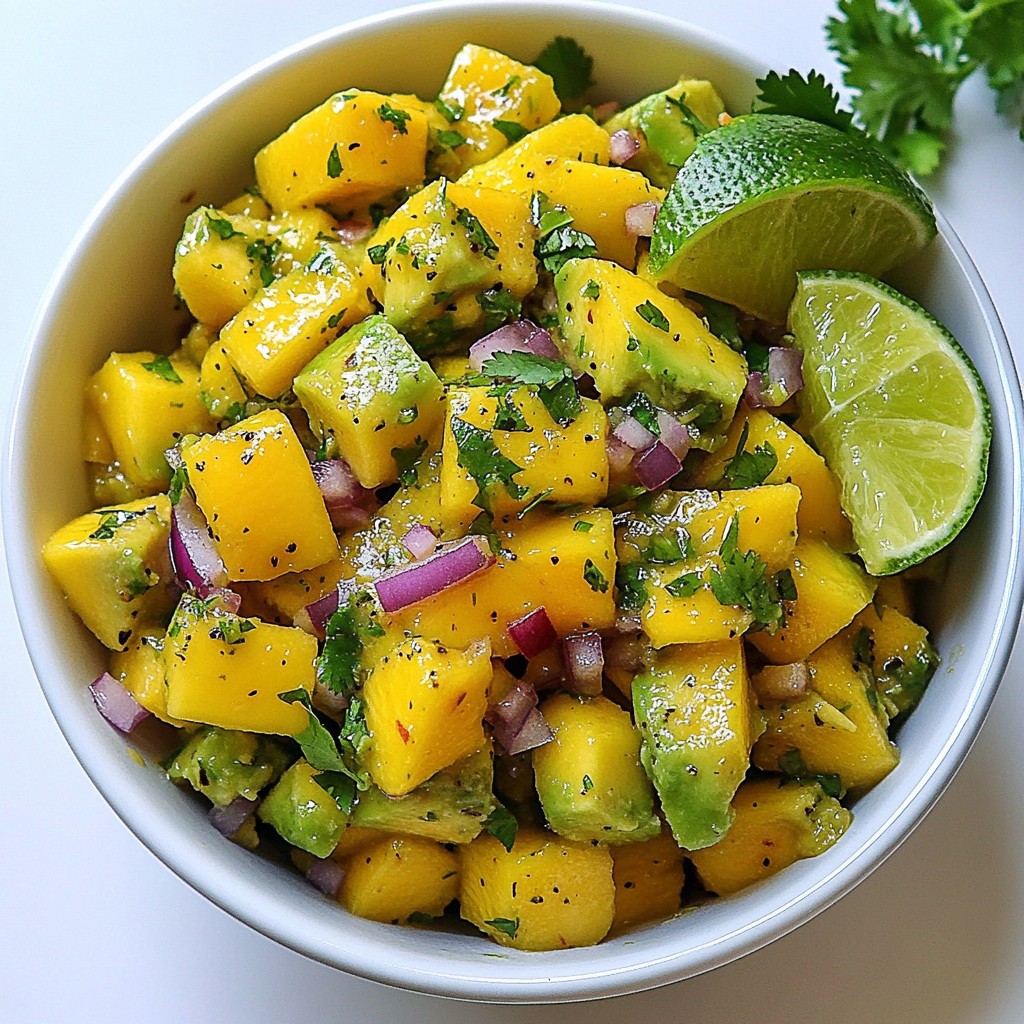 Mango Avocado Salsa Fresh and Flavorful Delight