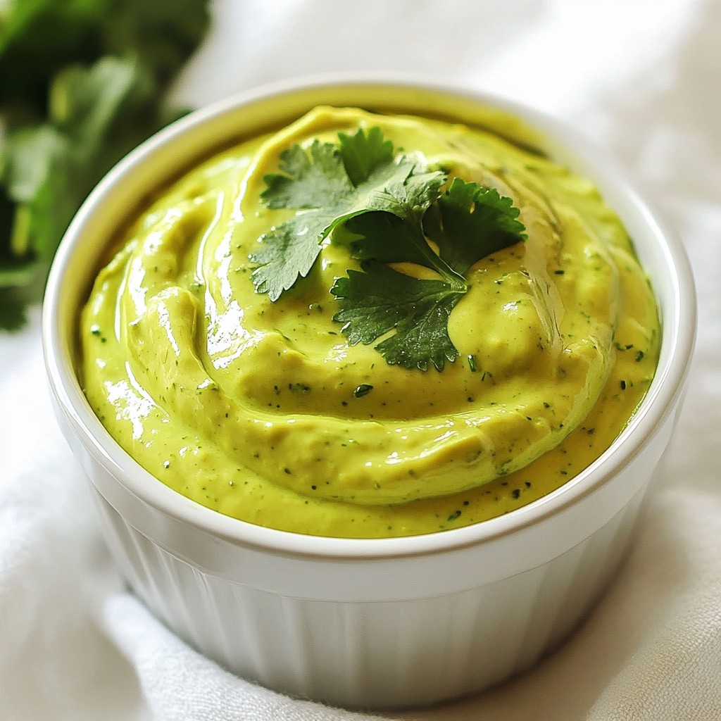Creamy Avocado Cilantro Dressing Easy Flavor Boost