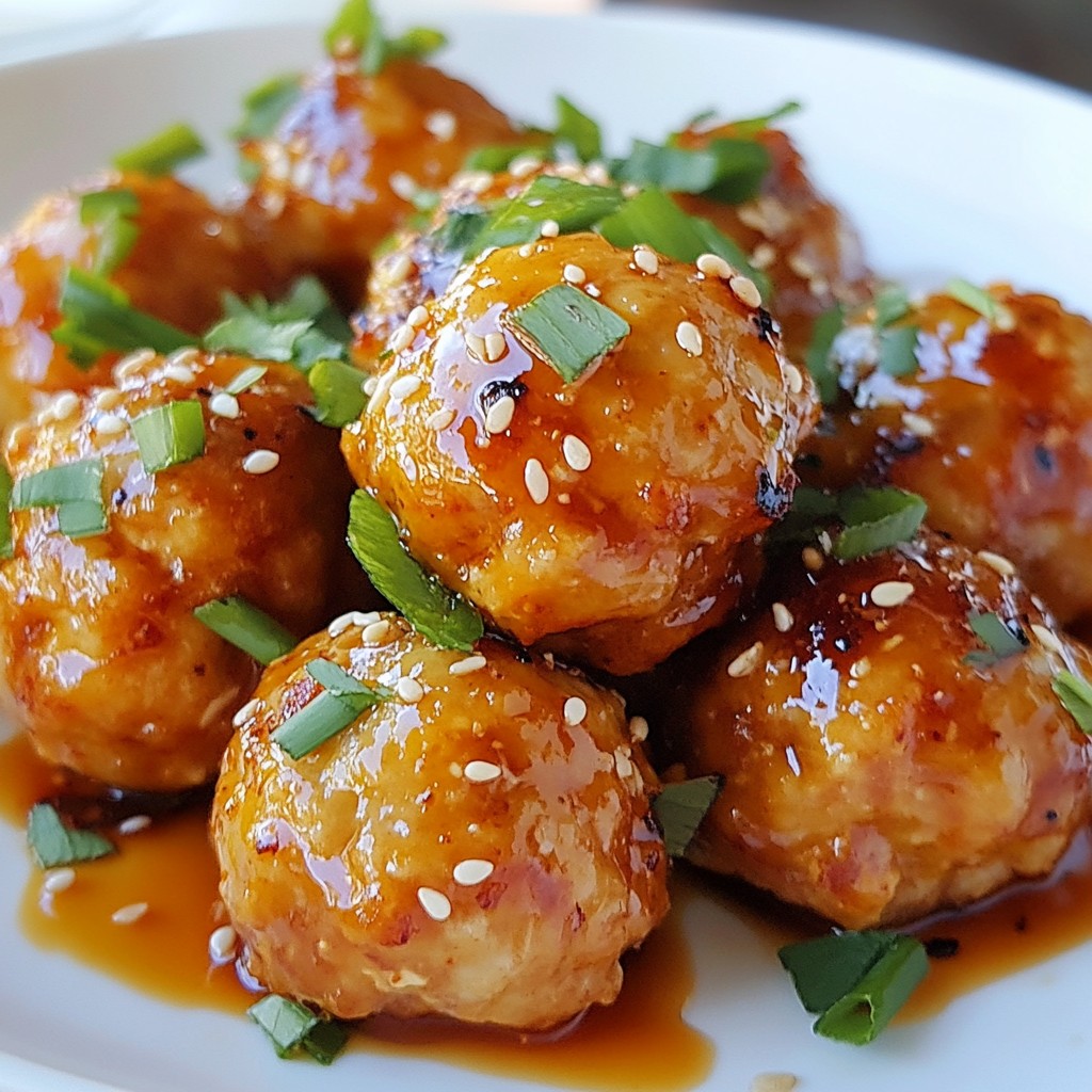 Firecracker Chicken Meatballs Flavor-Packed Delight