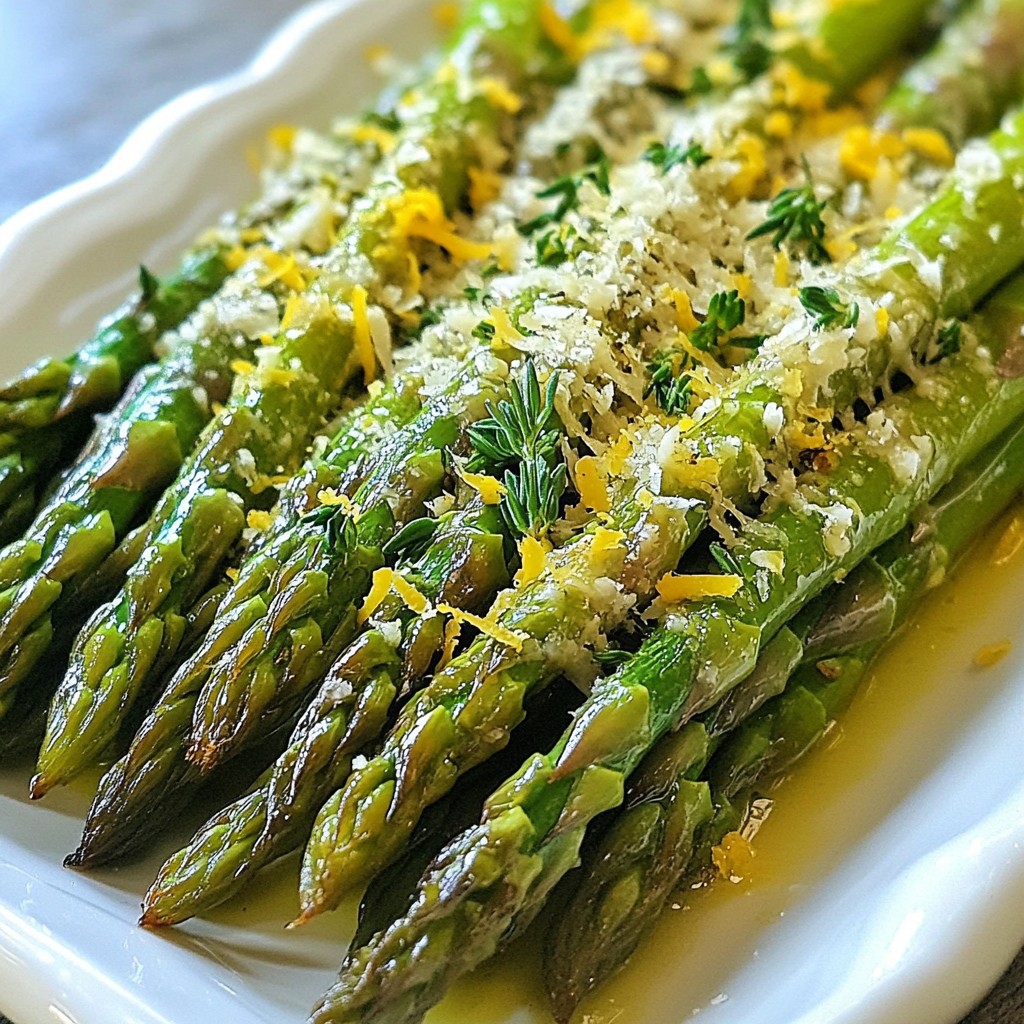Parmesan Herb Roasted Asparagus Flavorful Side Dish