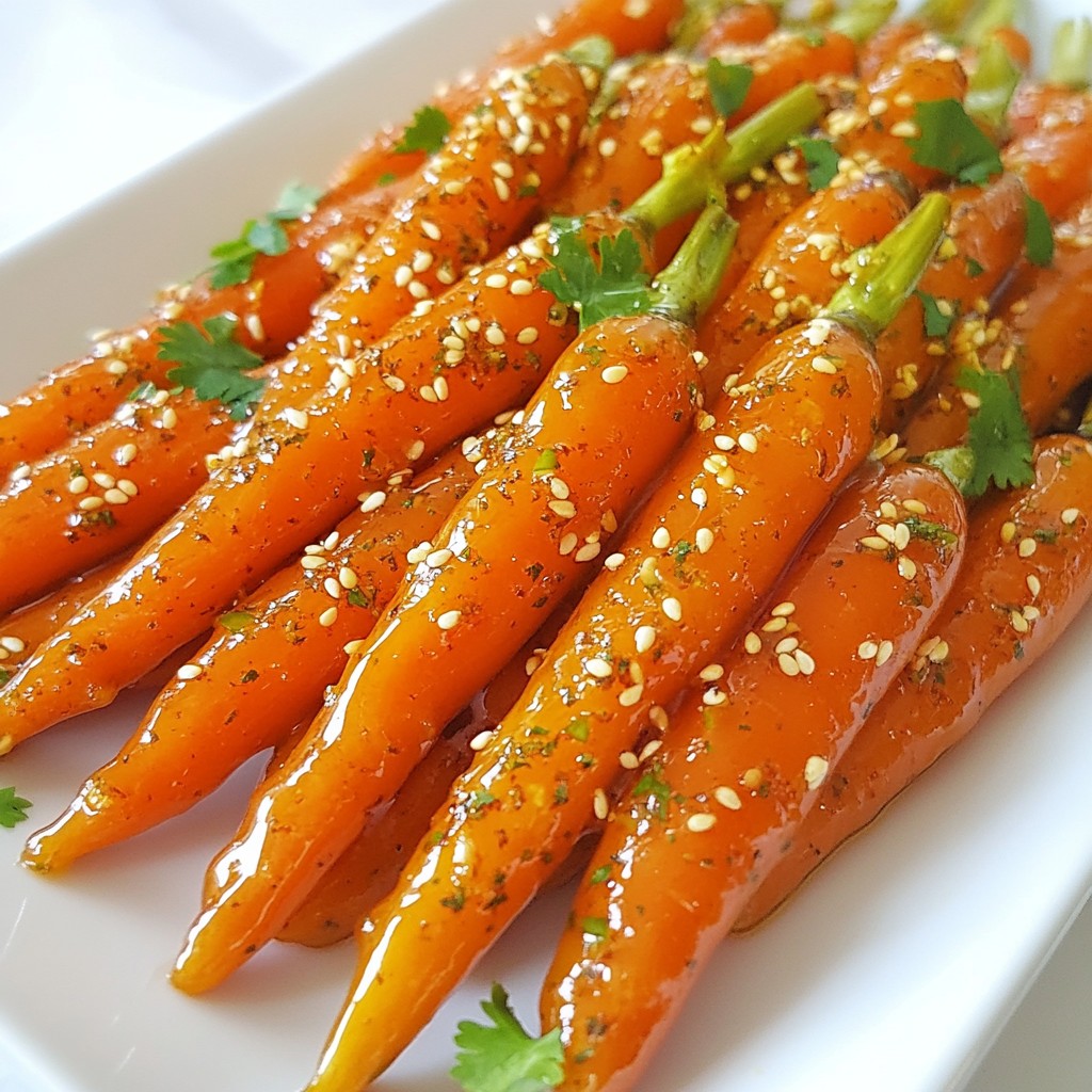 Honey Sesame Glazed Carrots Simple and Tasty Recipe