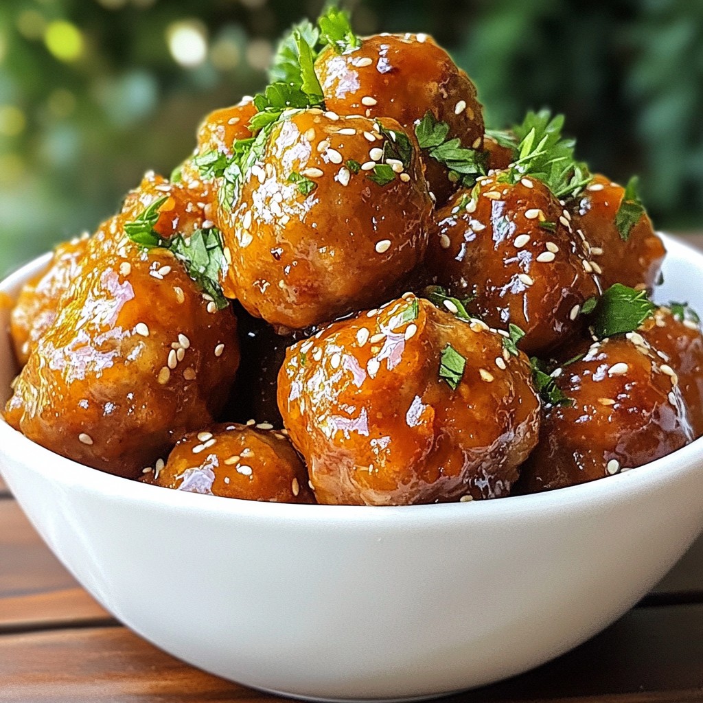 Honey Garlic Turkey Meatballs Flavorful and Easy Recipe