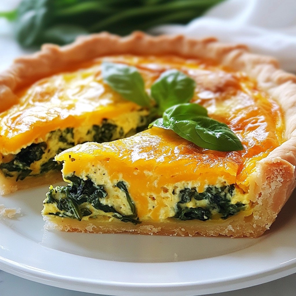 Fluffy Air Fryer Spinach and Cheddar Quiche Recipe