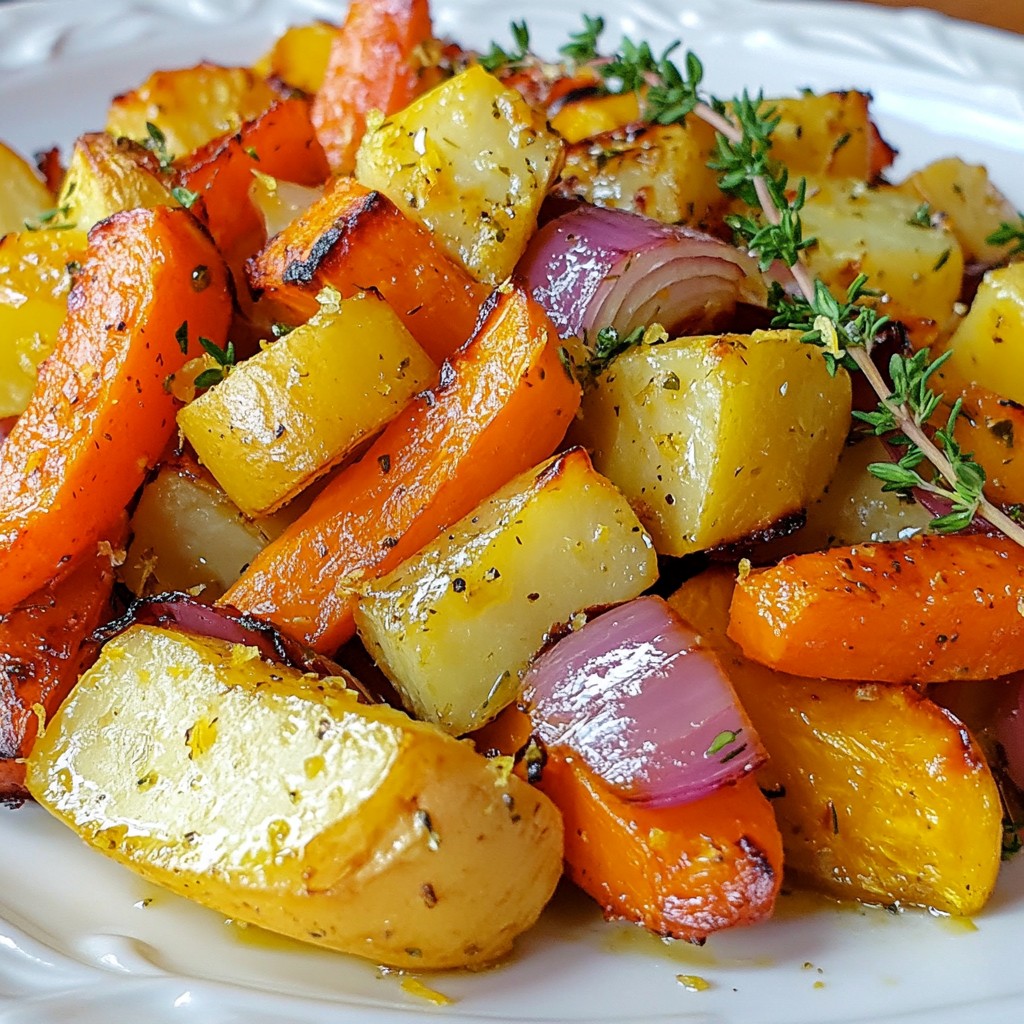 Lemon Herb Roasted Root Vegetables Flavorful Side Dish