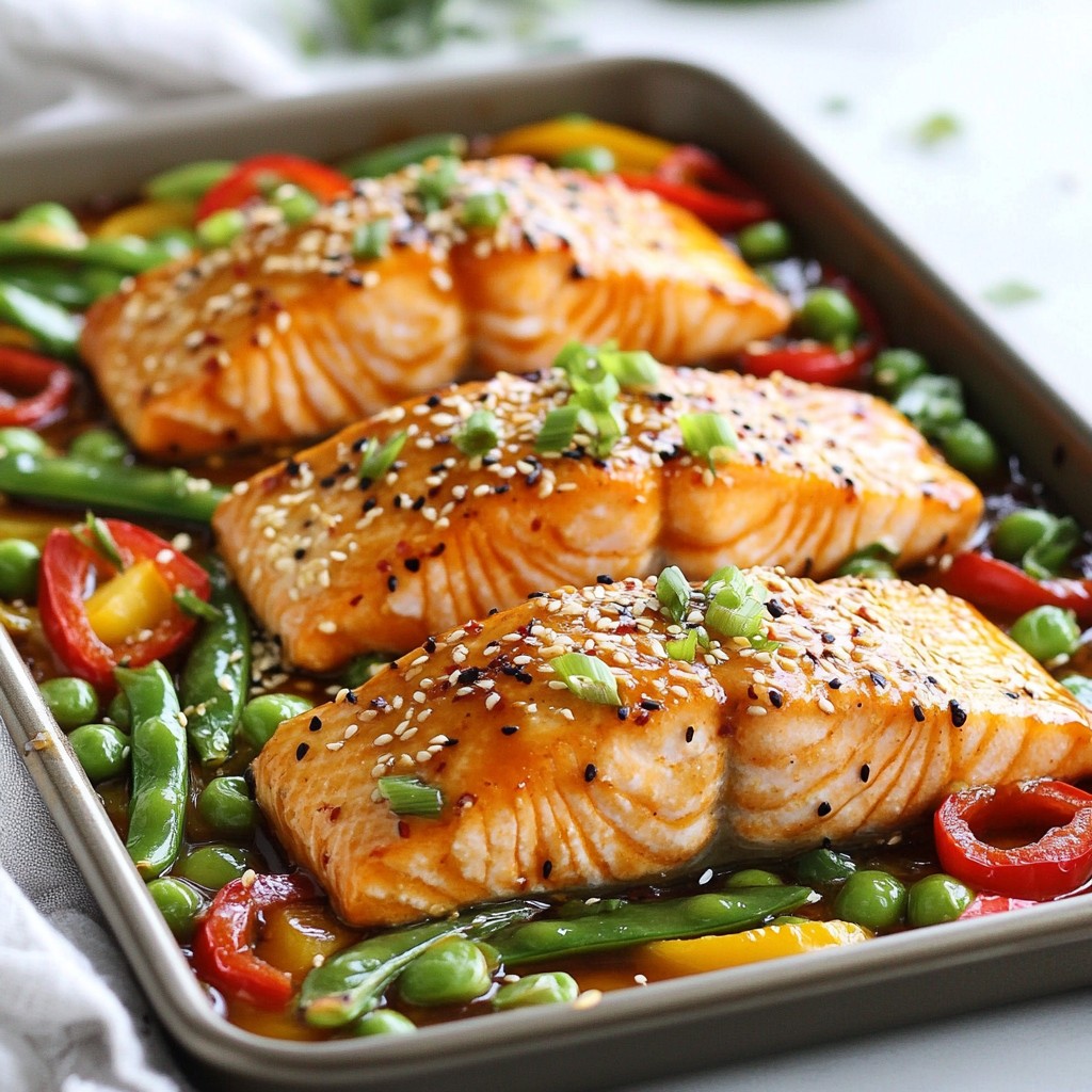Sheet Pan Sesame Ginger Salmon Flavorful Delight
