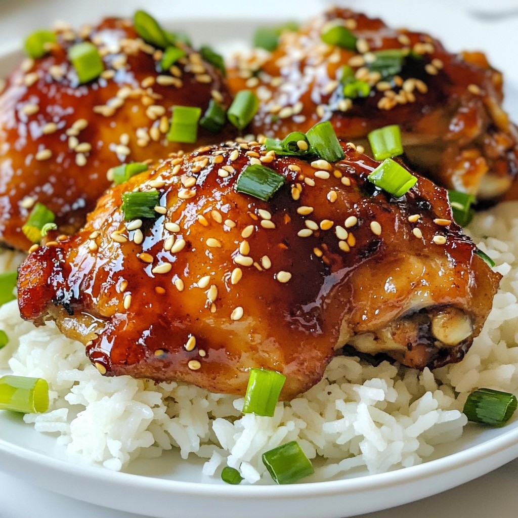 Juicy air fryer Teriyaki Chicken Thighs Recipe