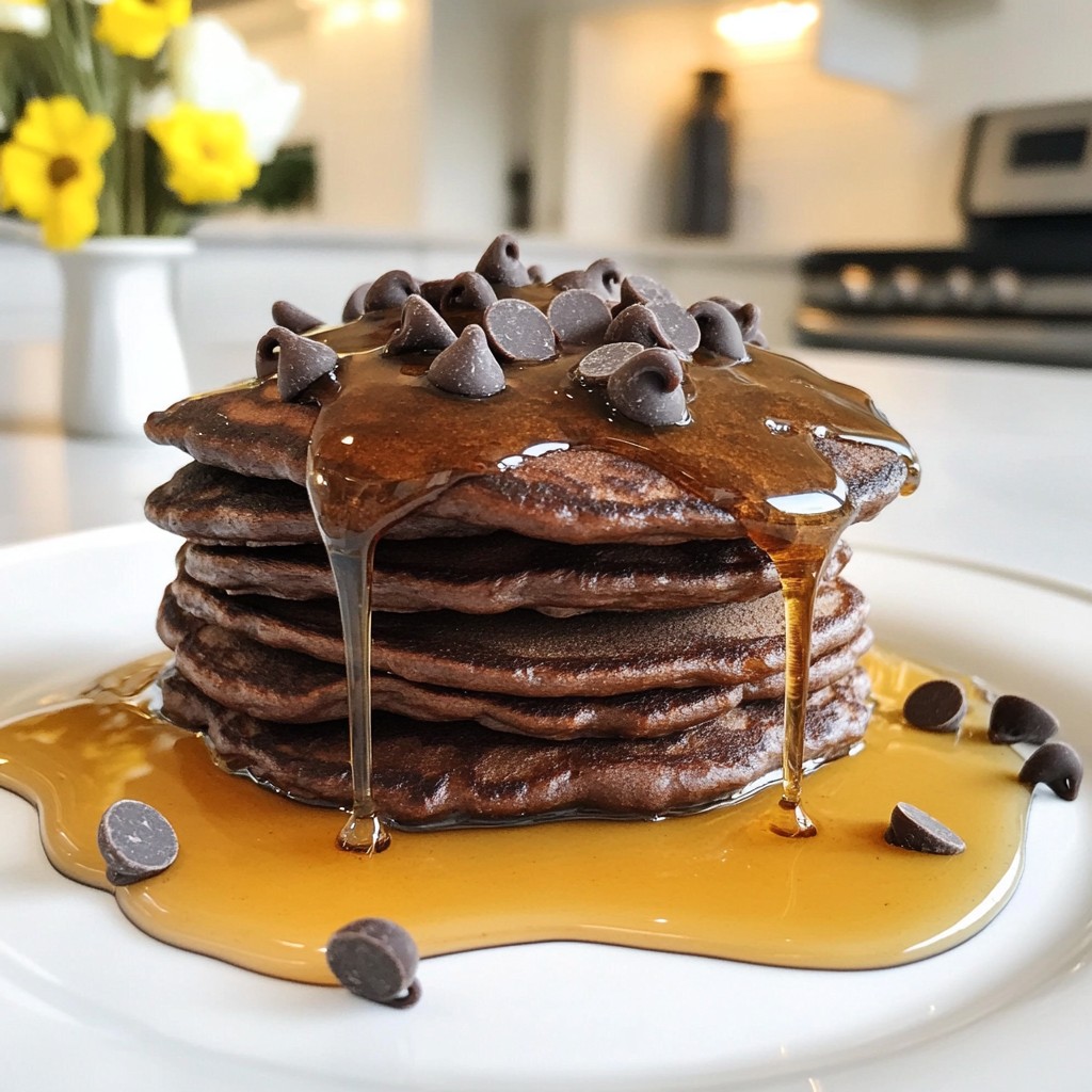 Double Chocolate Protein Pancakes Yummy Recipe Guide