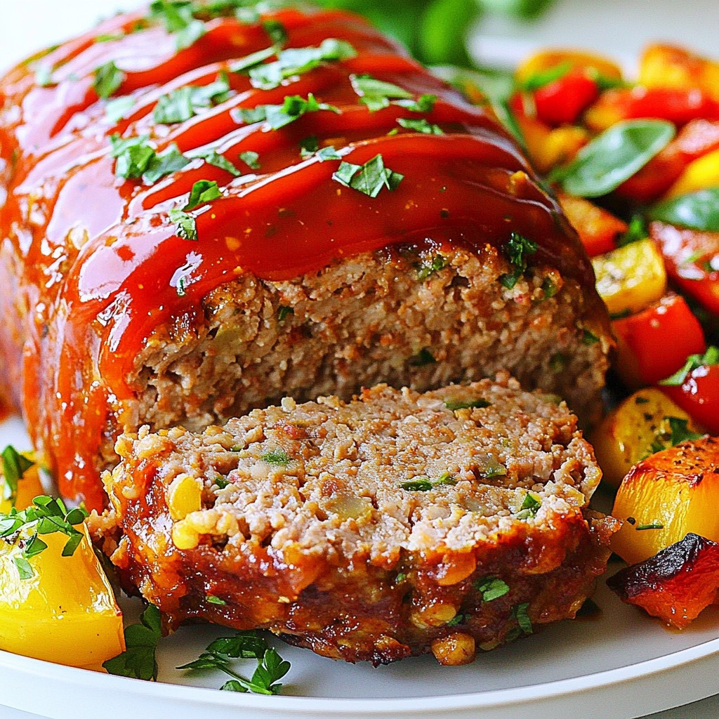 Garlic Herb Turkey Meatloaf Flavorful Dinner Recipe