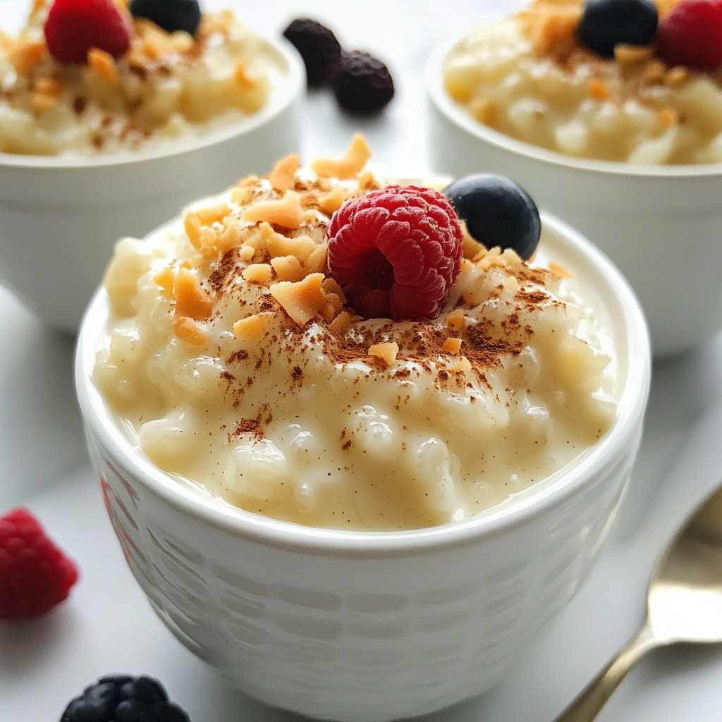 Vanilla Bean Rice Pudding Creamy Delight Recipe