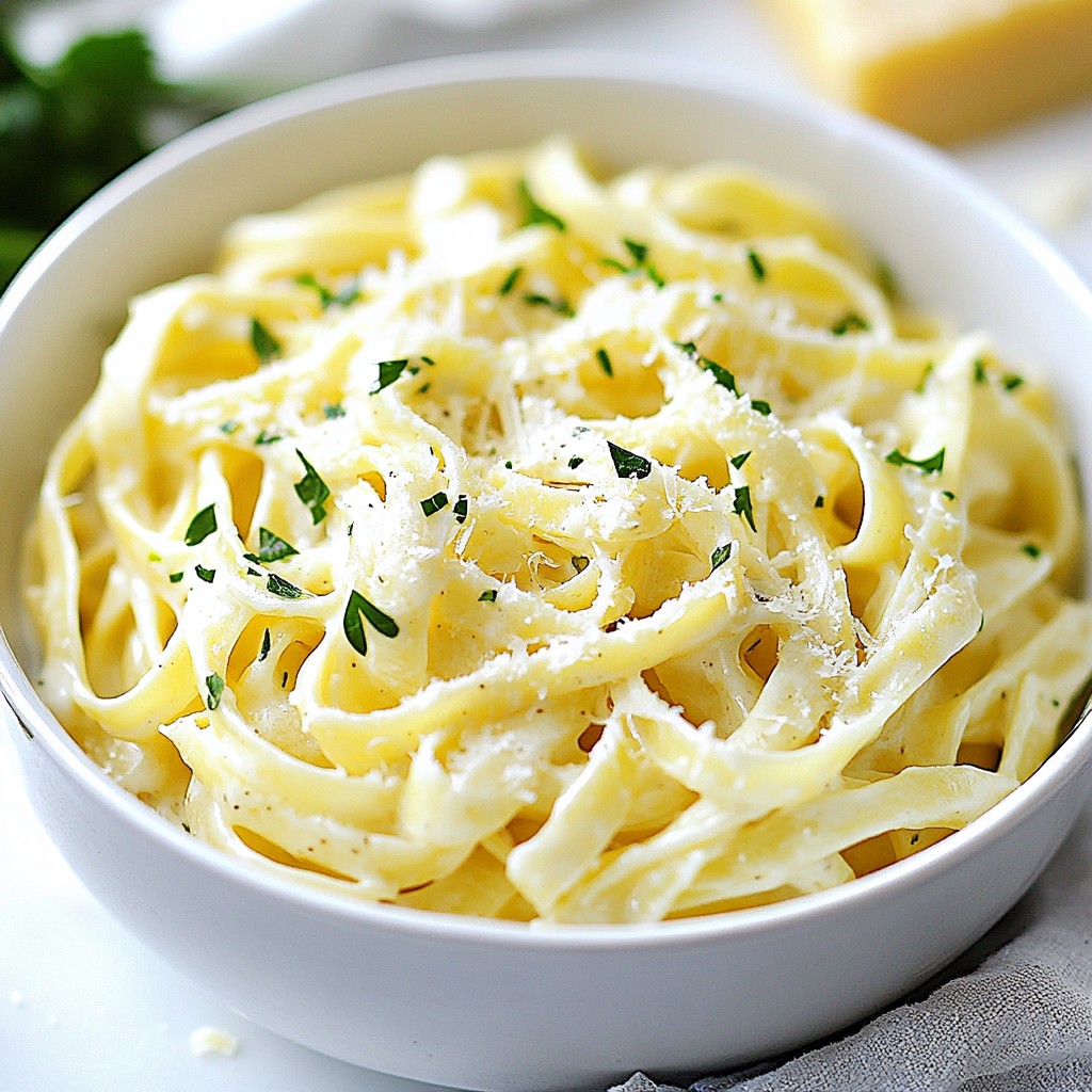 Classic Garlic Parmesan Alfredo Creamy Pasta Delight