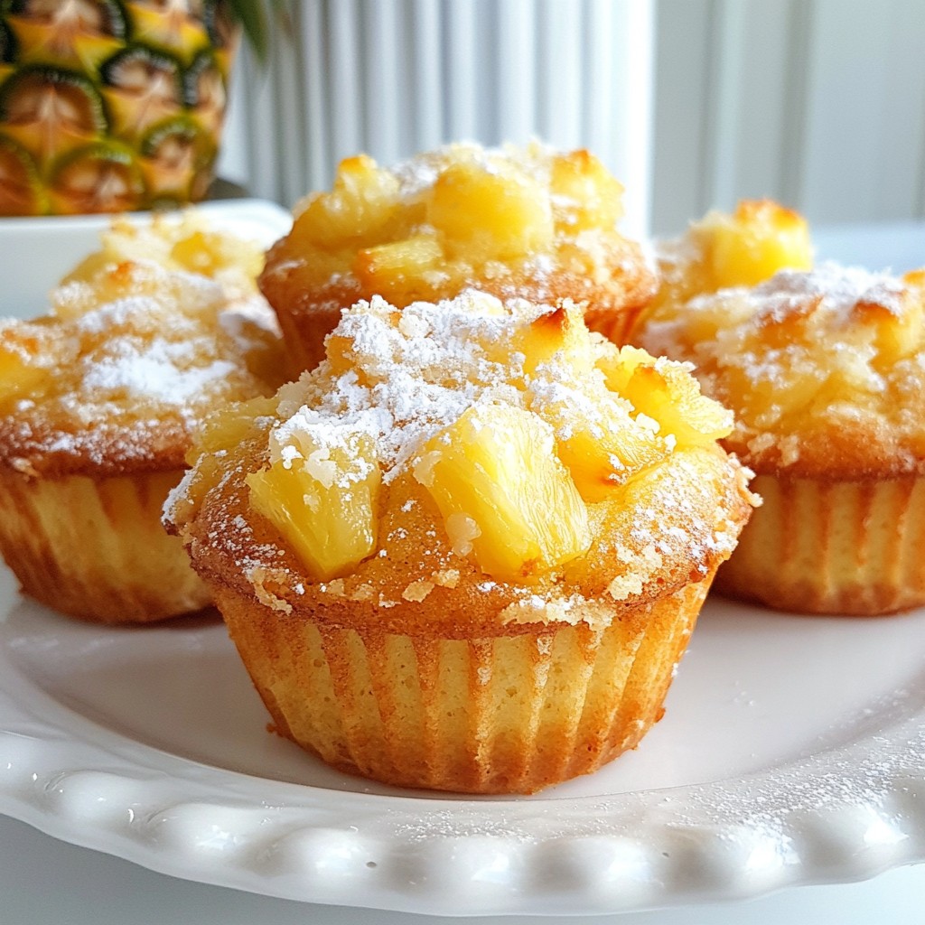 Pineapple Coconut Muffins Fluffy and Delicious Treats