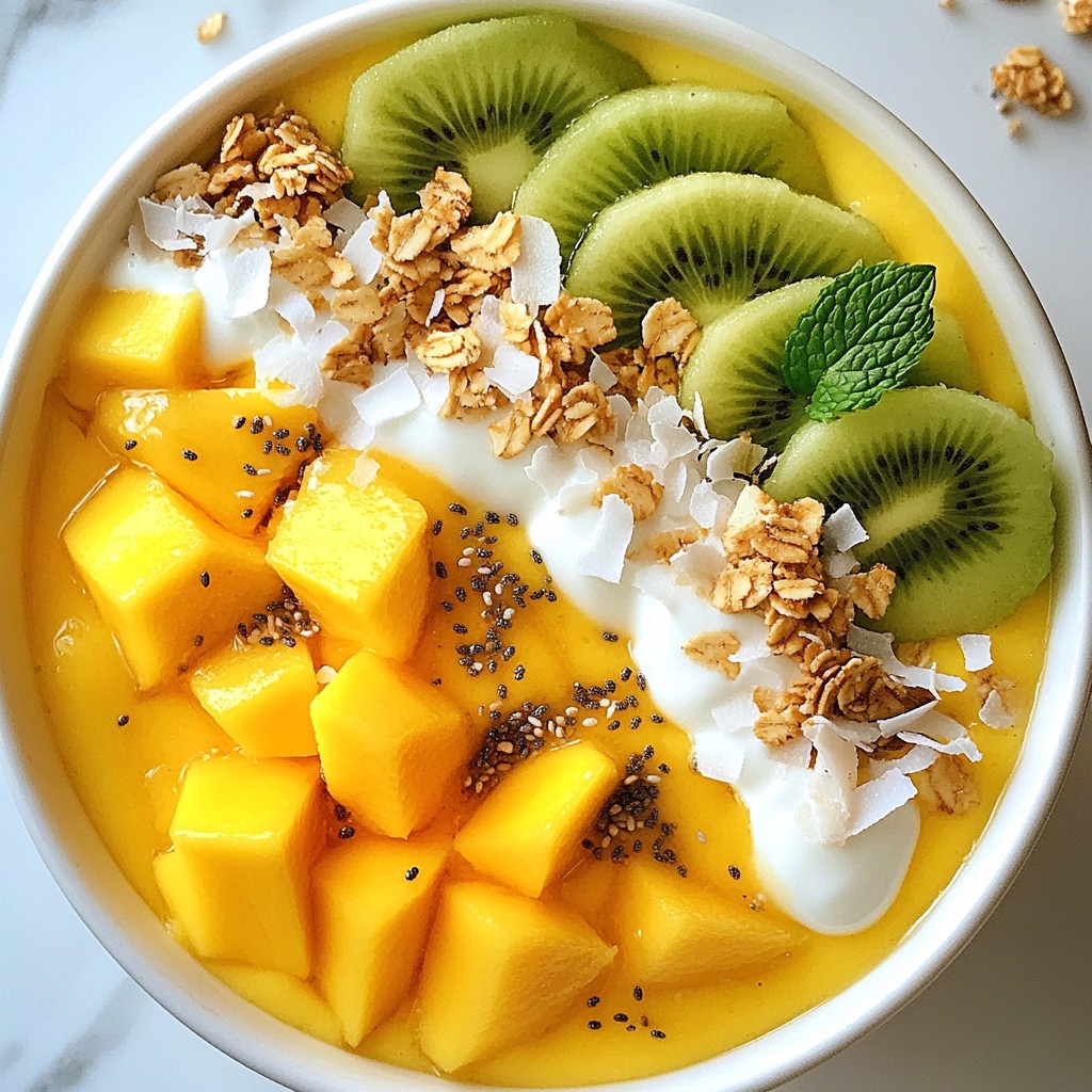 Tropical Mango Smoothie Bowl Nutritious and Tasty Treat