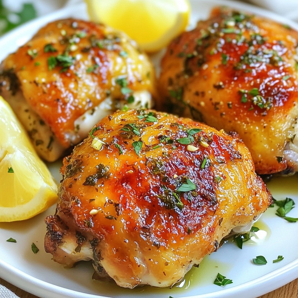 Savory Air Fryer Lemon Herb Chicken Thighs Recipe