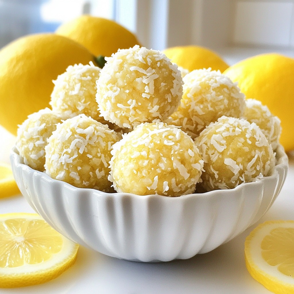 Lemon Coconut Energy Balls Easy and Tasty Snack