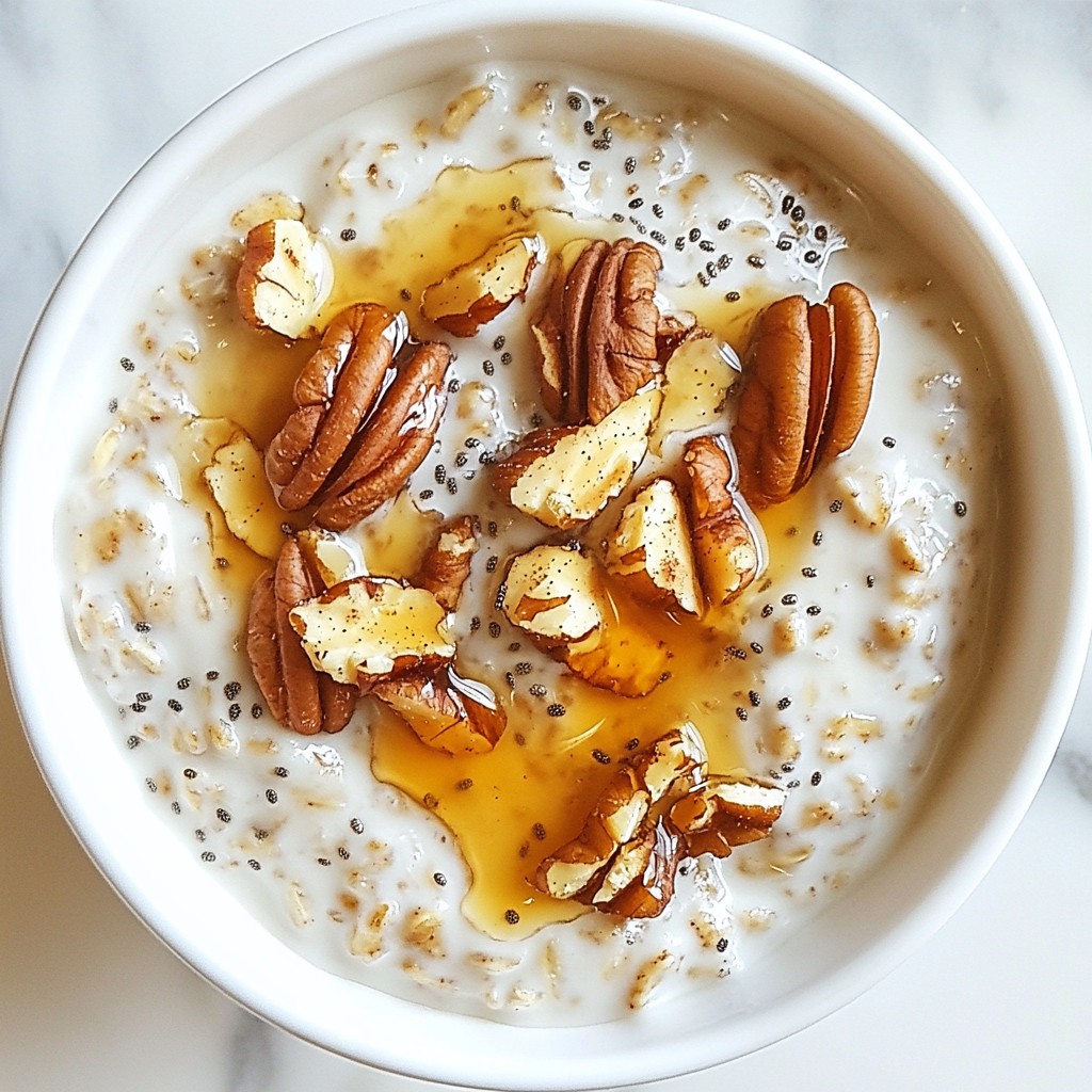 Cinnamon Roll Overnight Oats Simple and Tasty Recipe