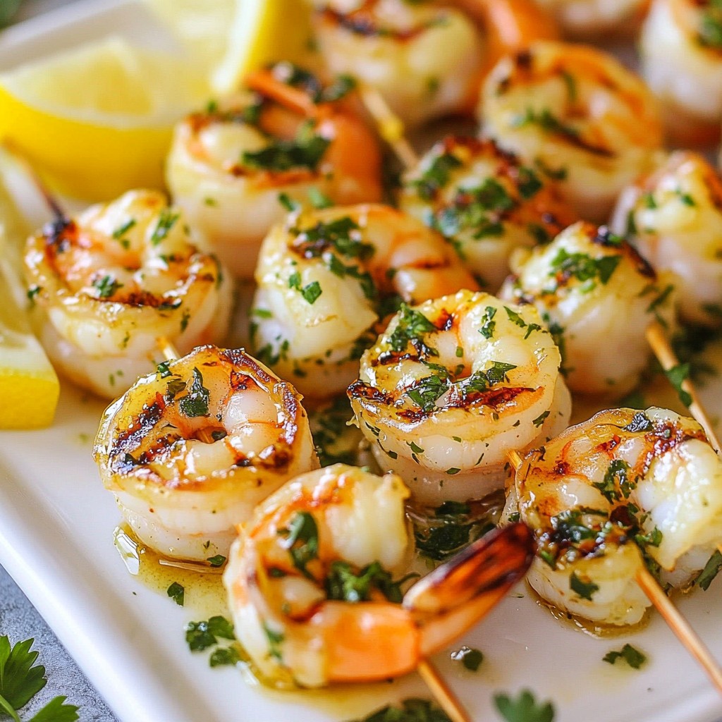 Garlic Herb Grilled Shrimp Skewers Flavorful Delight