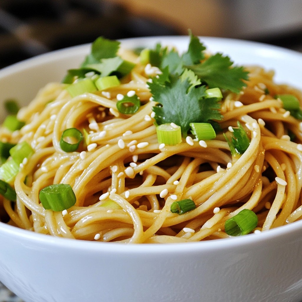 Sesame Garlic Soba Noodles Flavorful and Easy Recipe