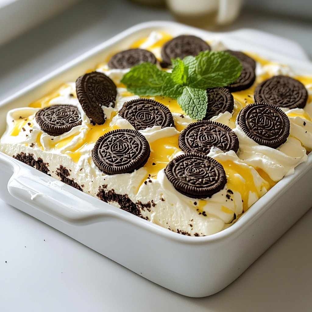 Oreo Cookies and Cream Icebox Cake Delight Recipe