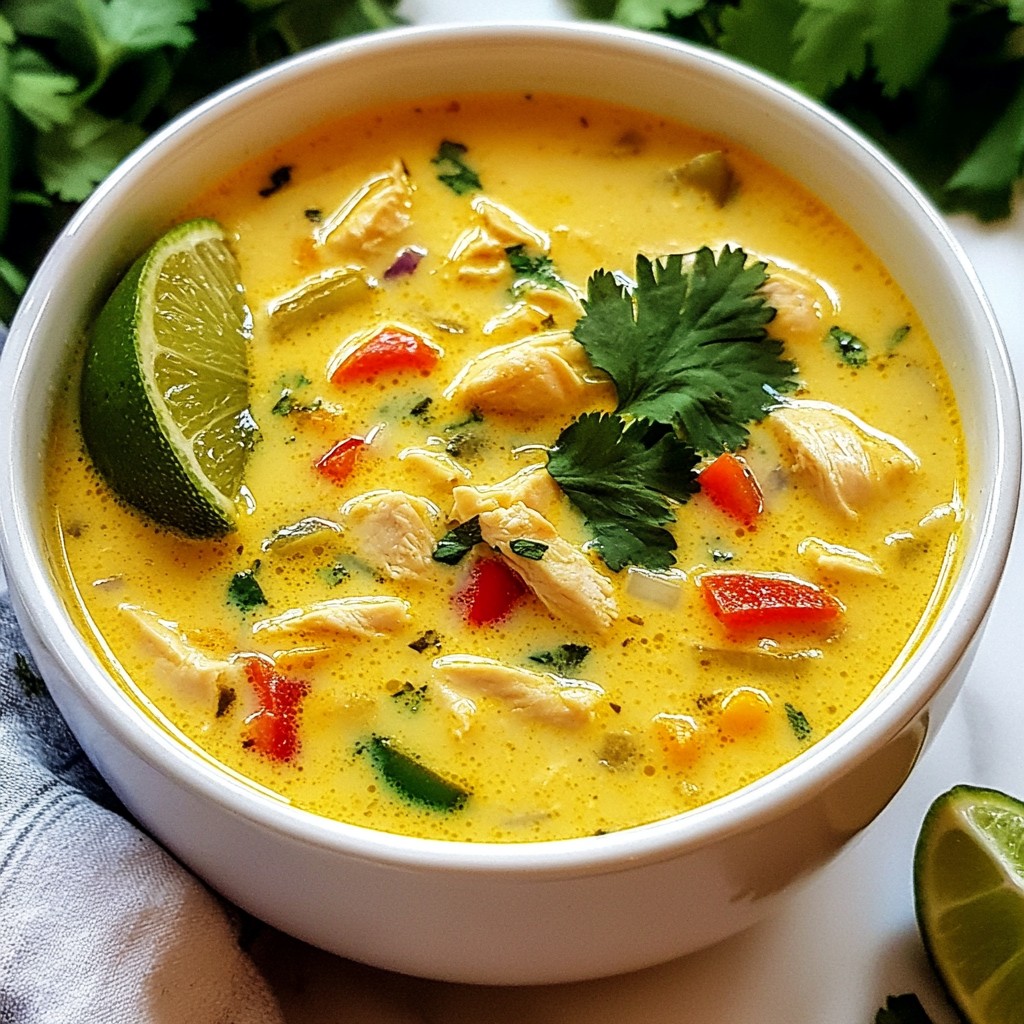 Coconut Lime Chicken Soup Easy and Flavorful Recipe