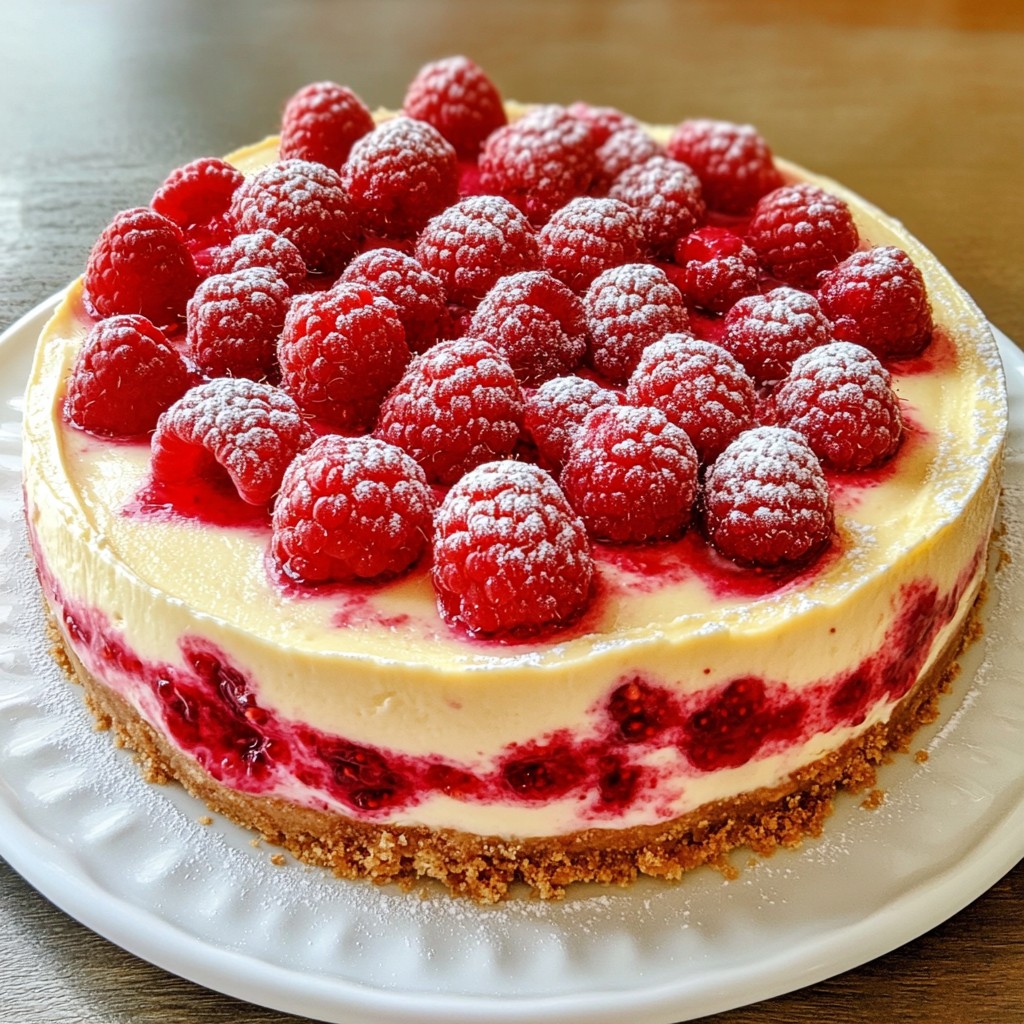 Raspberry Vanilla Bean Cheesecake Delightful Treat