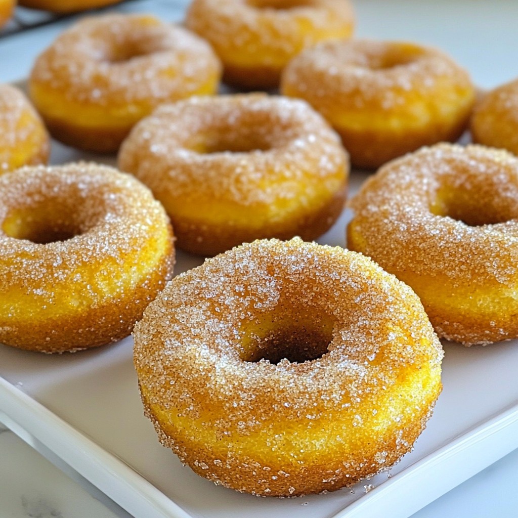 Cinnamon Sugar Pumpkin Donuts Irresistible Fall Treat