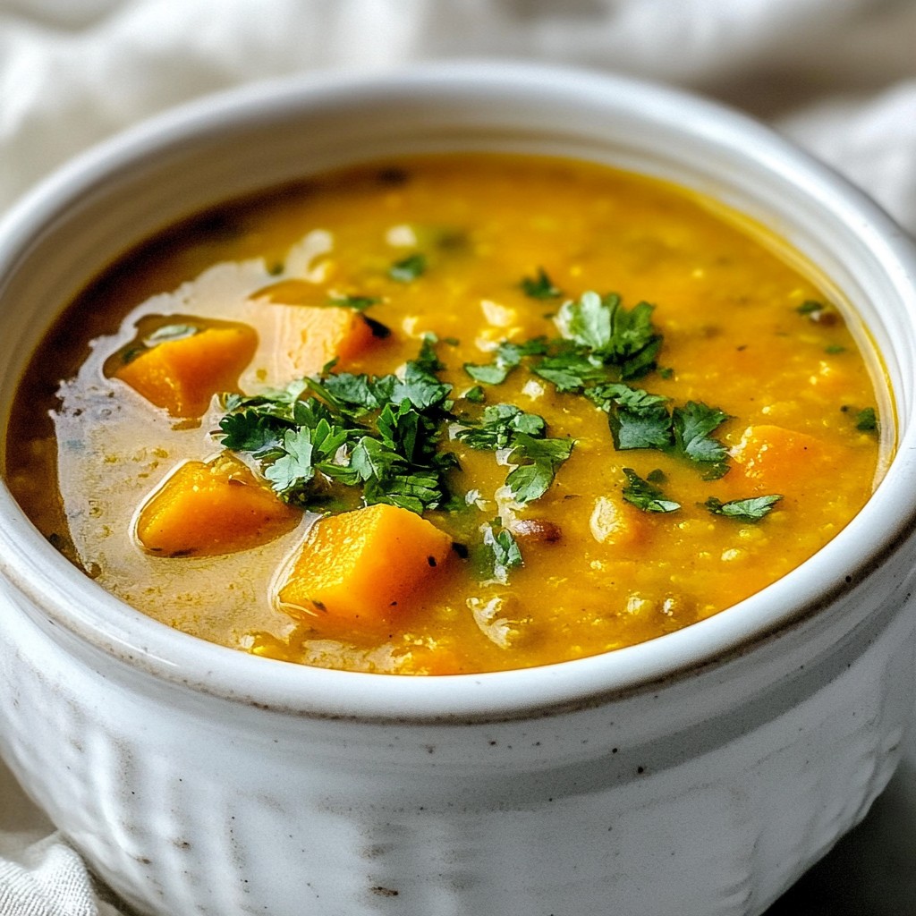 Sweet Potato Lentil Soup Hearty and Comforting Meal