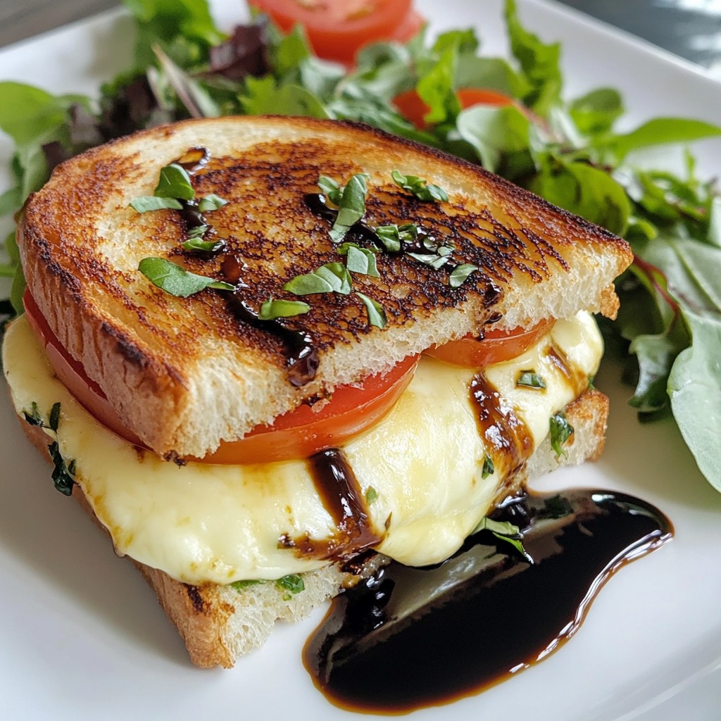 Caprese Grilled Cheese Sandwich Flavorful and Easy Meal