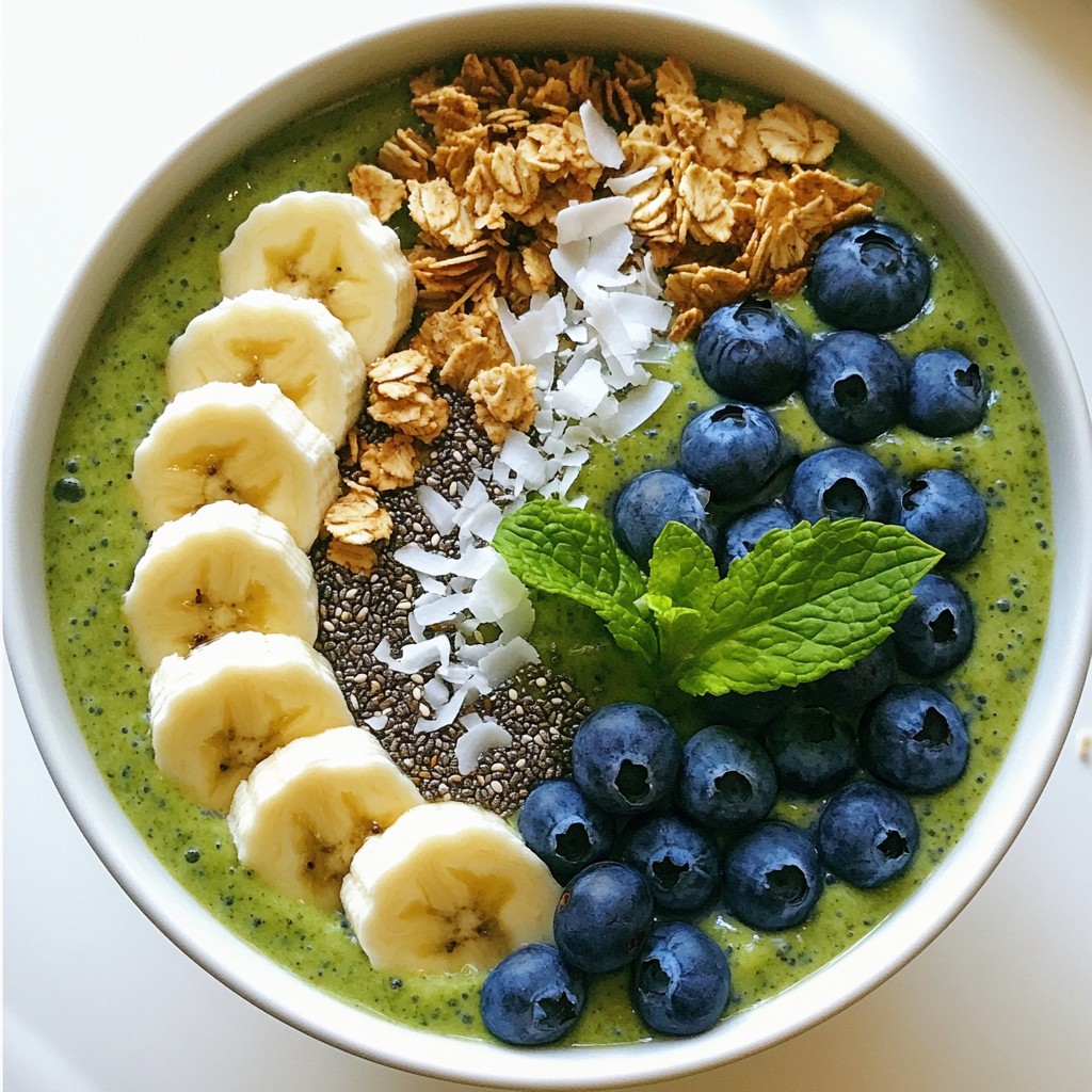 Blueberry Matcha Smoothie Bowl Energizing Breakfast Delight