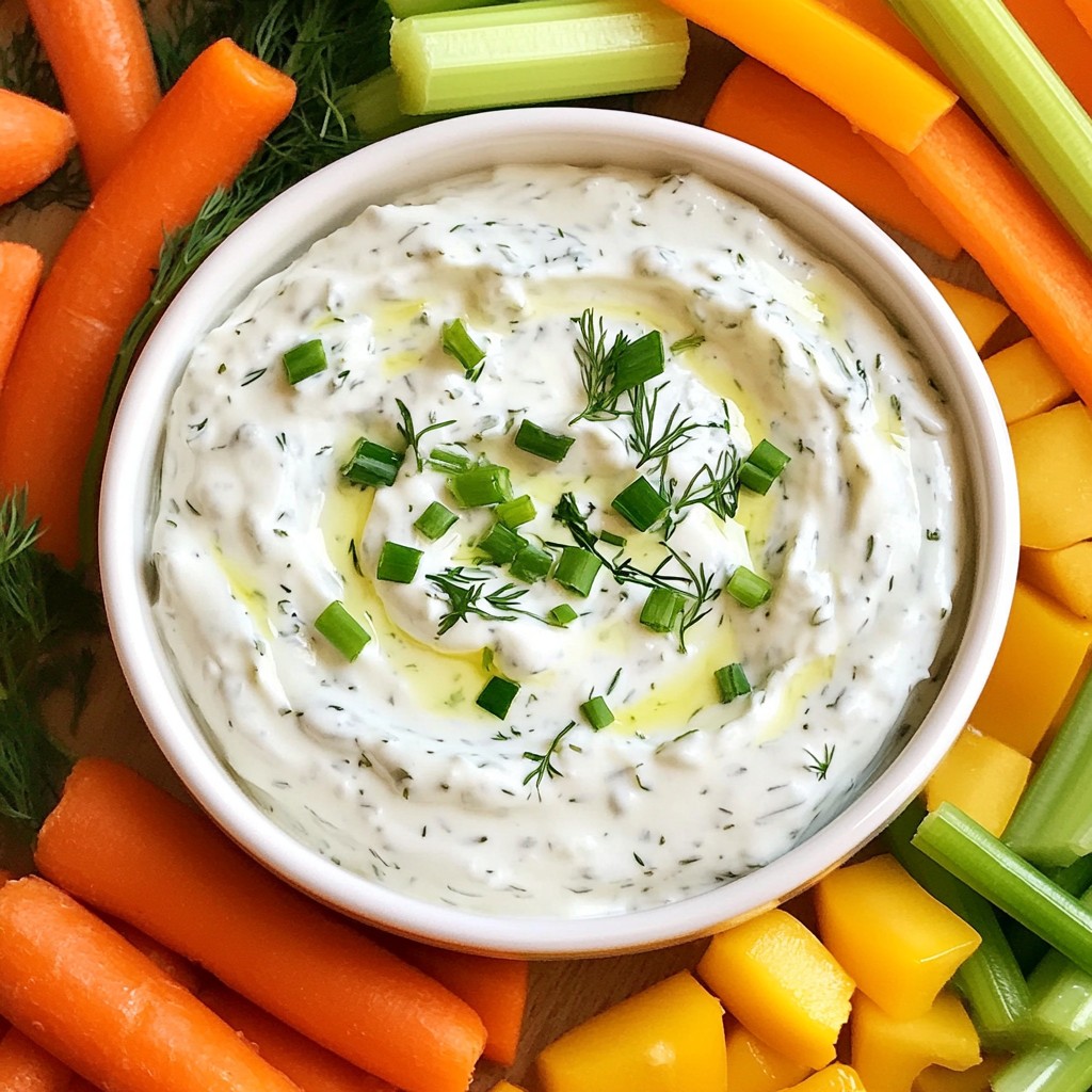 Greek Yogurt Ranch Dip Easy and Flavorful Snack