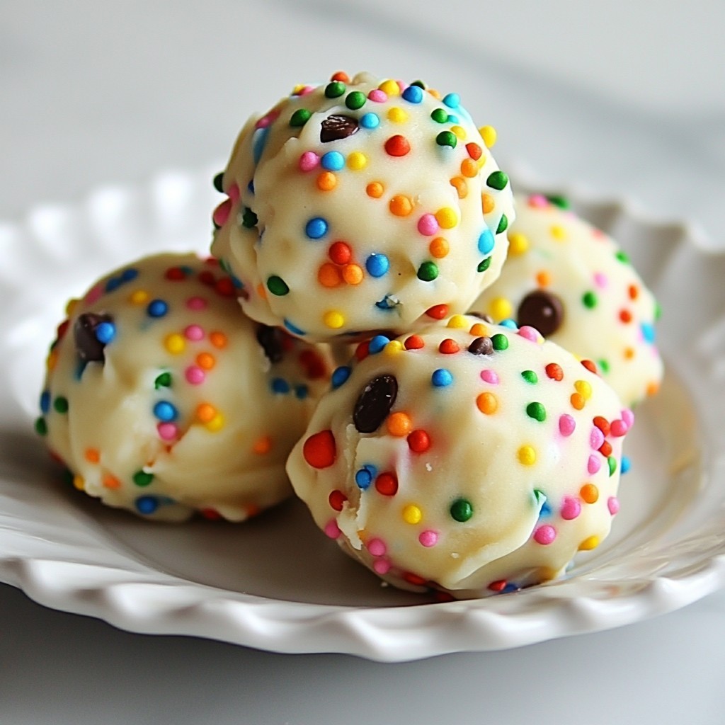 Funfetti Cookie Dough Bites Simple and Tasty Treat