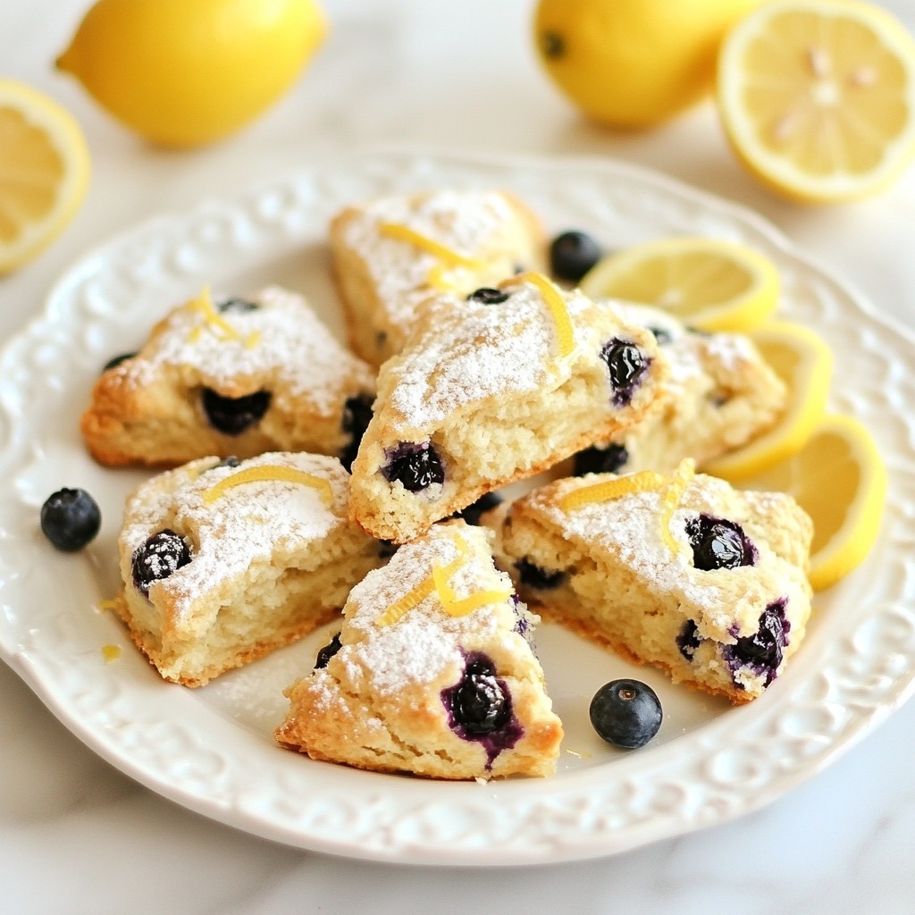 Vegan Blueberry Lemon Scones Delightful and Easy Treat
