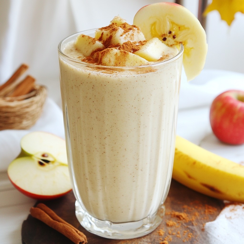 Apple Pie Protein Smoothie Tasty and Nutritious Drink