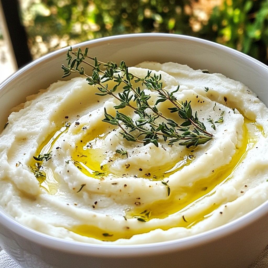Garlic Herb Cauliflower Mash Flavorful and Nourishing Dish
