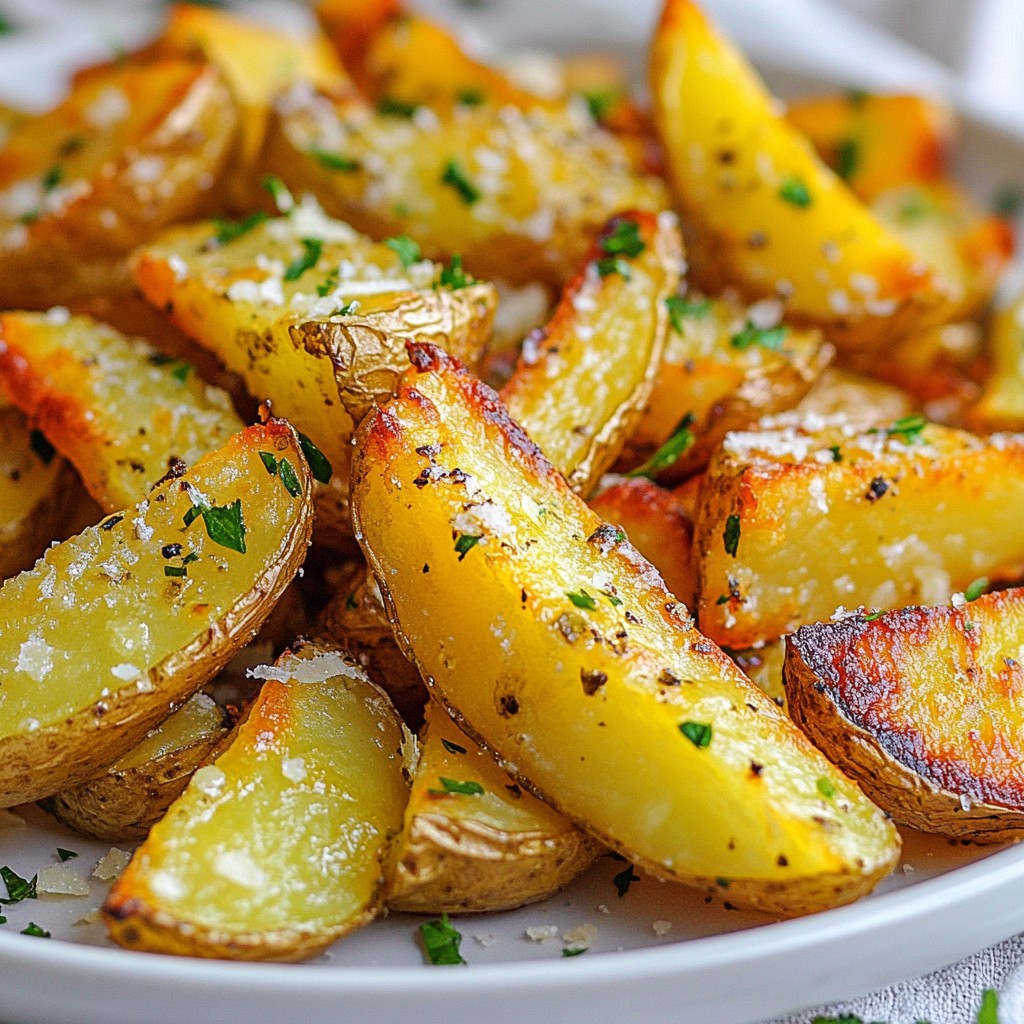 Garlic Parmesan Air Fryer Fries Crispy and Tasty