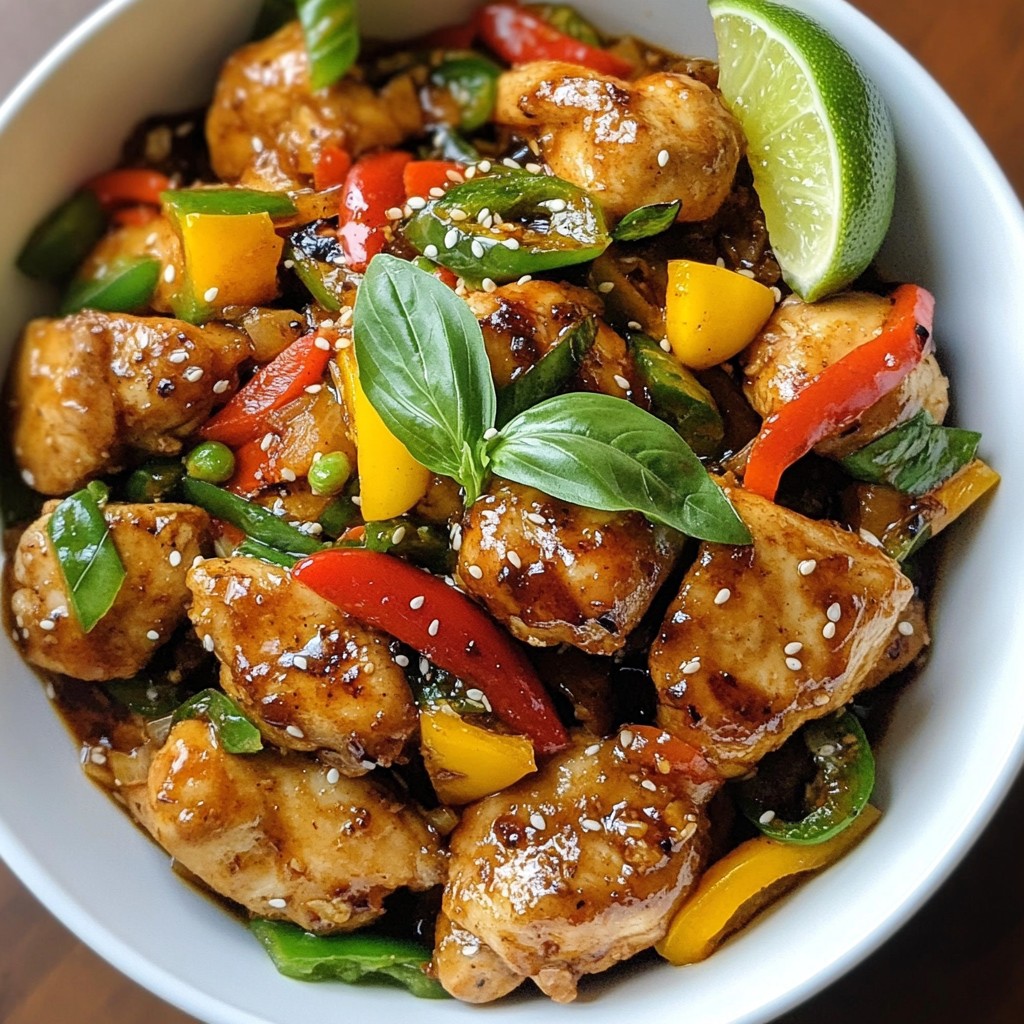Spicy Thai Basil Chicken Flavorful and Quick Recipe