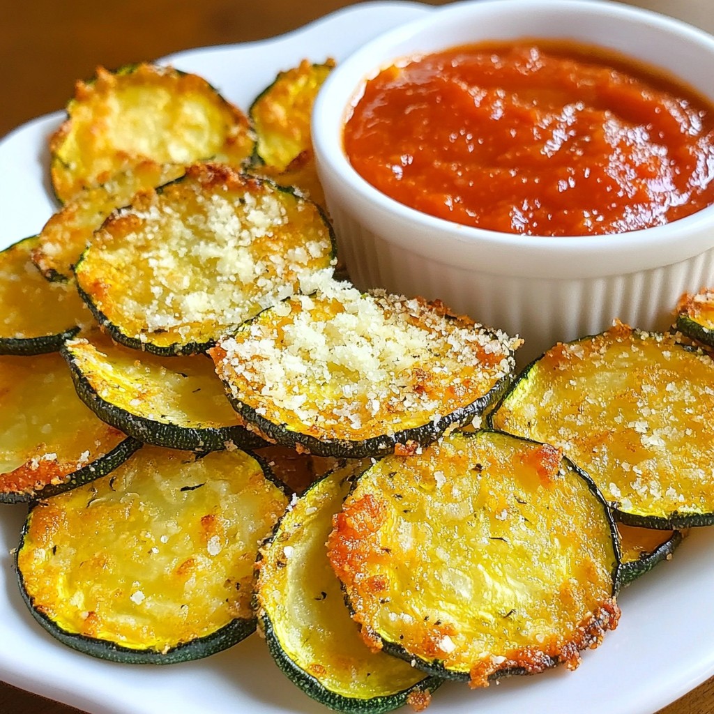 Garlic Parmesan Zucchini Chips Crispy and Flavorful Snack