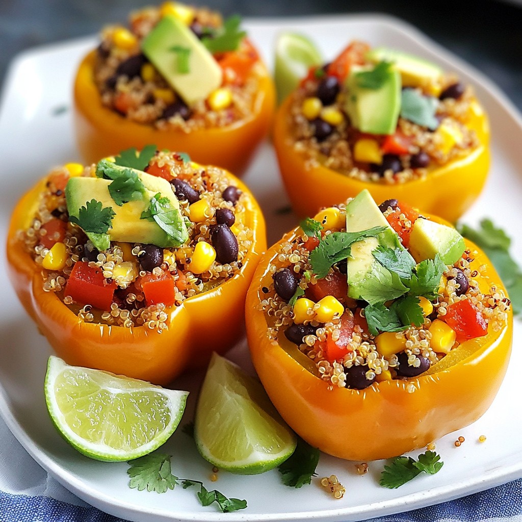 Southwest Quinoa Stuffed Peppers Flavorful Delight