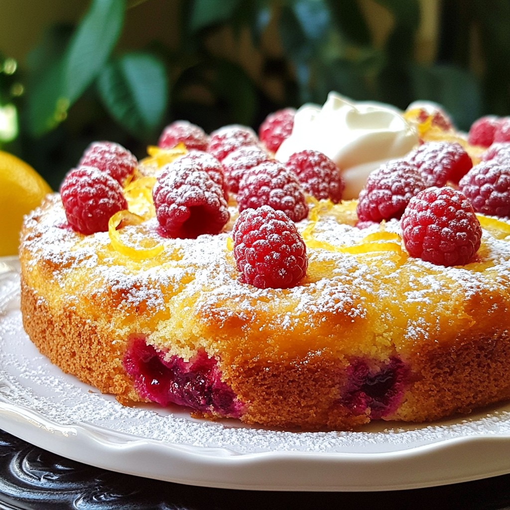 Raspberry Lemon Yogurt Cake Easy and Flavorful Recipe