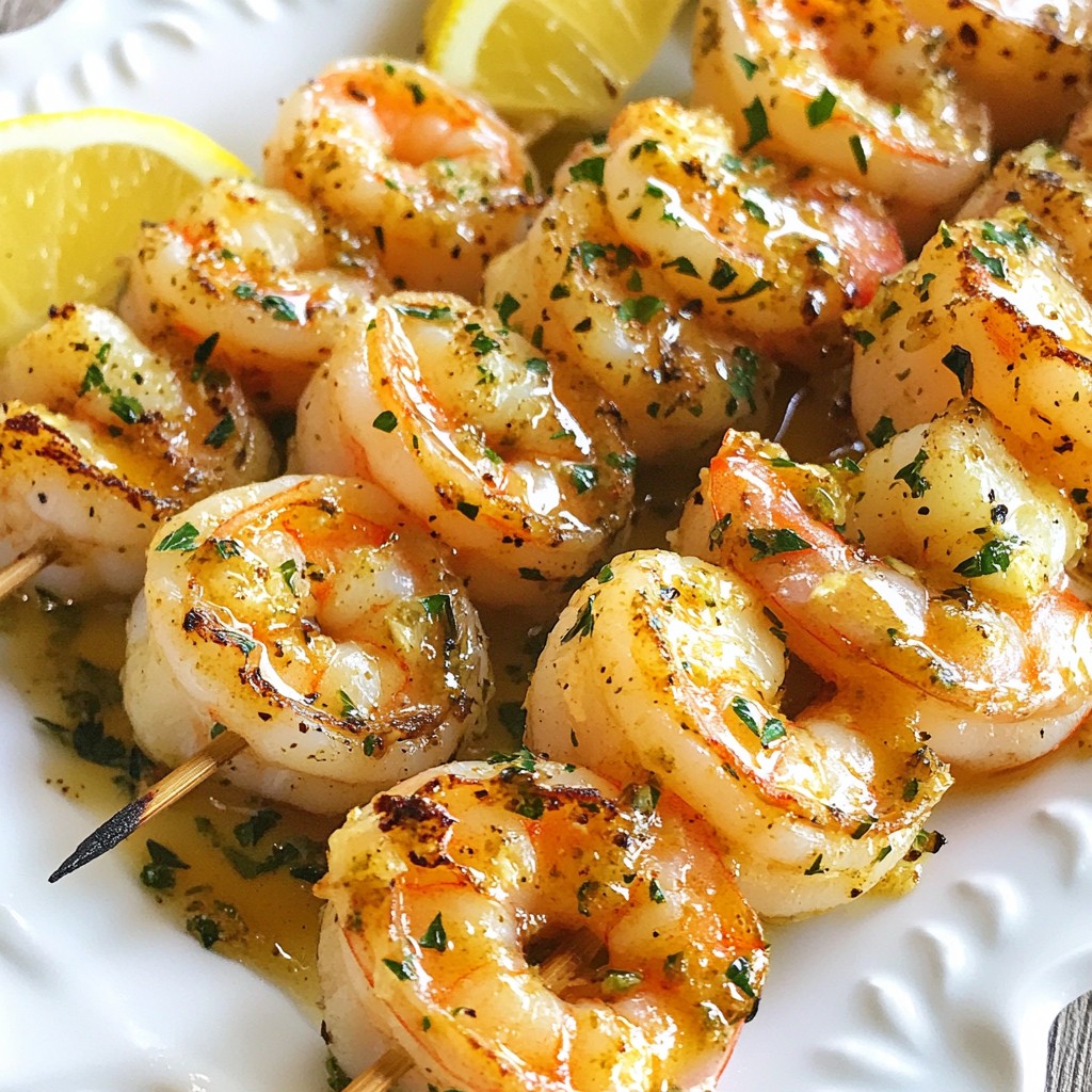 Garlic Herb Butter Shrimp Skewers Flavorful Delight