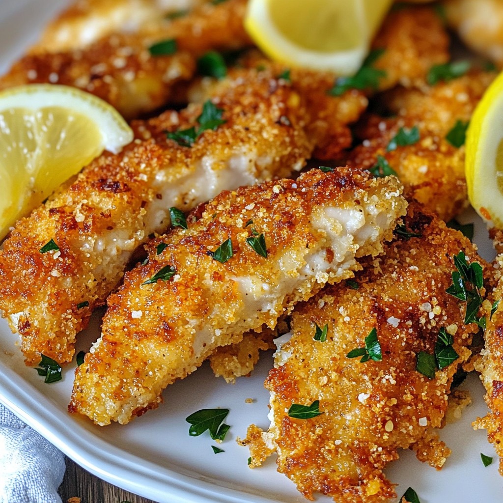 Garlic Parmesan Chicken Tenders Simple and Savory Dish