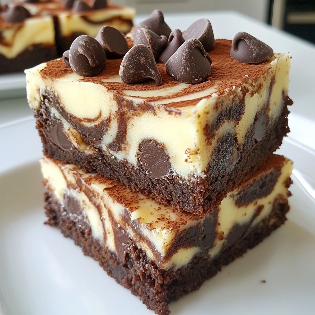 Chocolate Swirl Cheesecake Brownies Divine Delight
